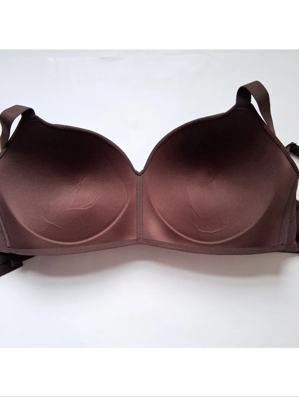 Feelingirl Wireless Push Up Bra Seamless 3XL Brown Full Coverage Comfort Smooth